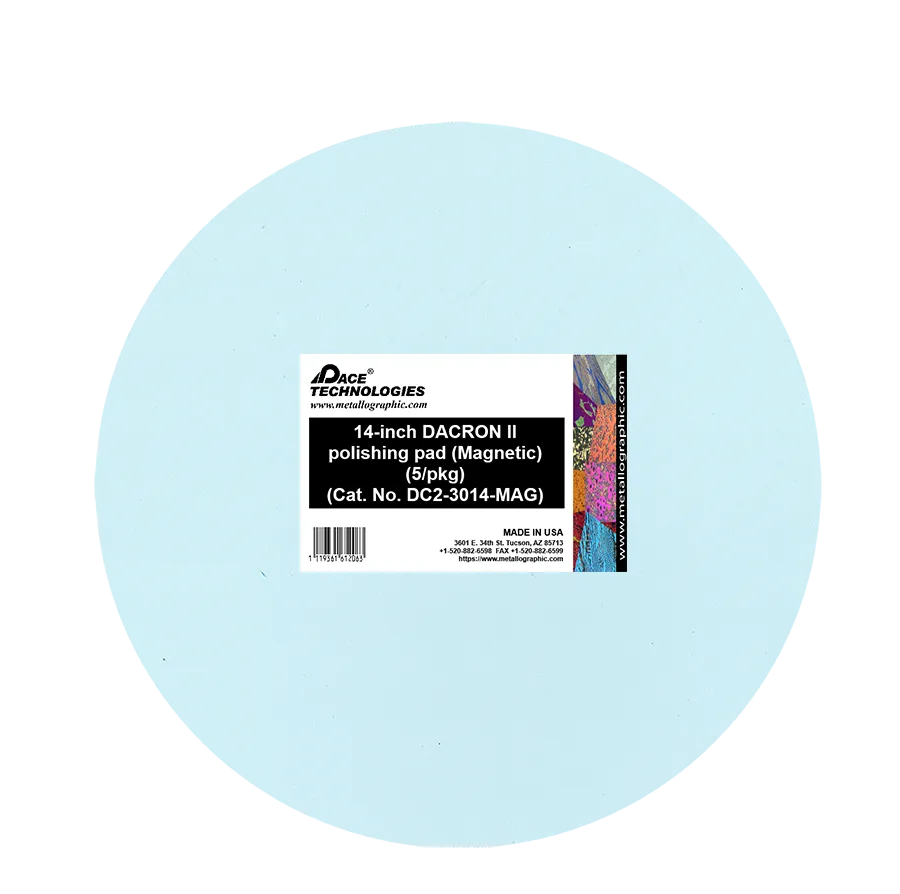 Almohadilla de pulido DACRON II de 14" con caucho magnético, DC2-3014-MAG