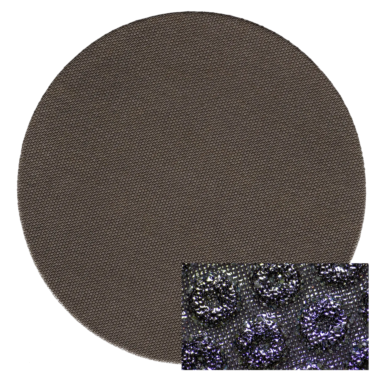 Disco abrasivo de diamante con aglomerante metálico de 8" con respaldo de PSA, 75 micrones, 1/caja, DIA-M075-08-PSA