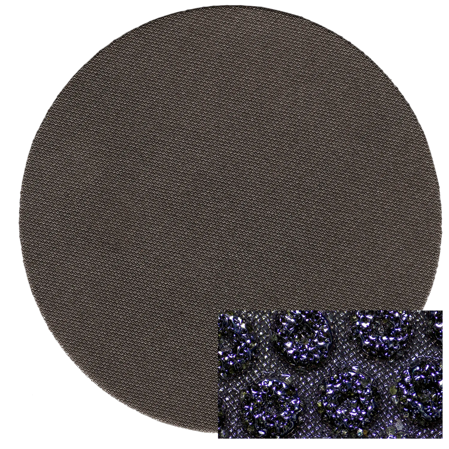 Disco abrasivo de diamante con aglomerante metálico de 8" con respaldo de PSA, 125 micrones, 1/caja, DIA-M125-08-PSA