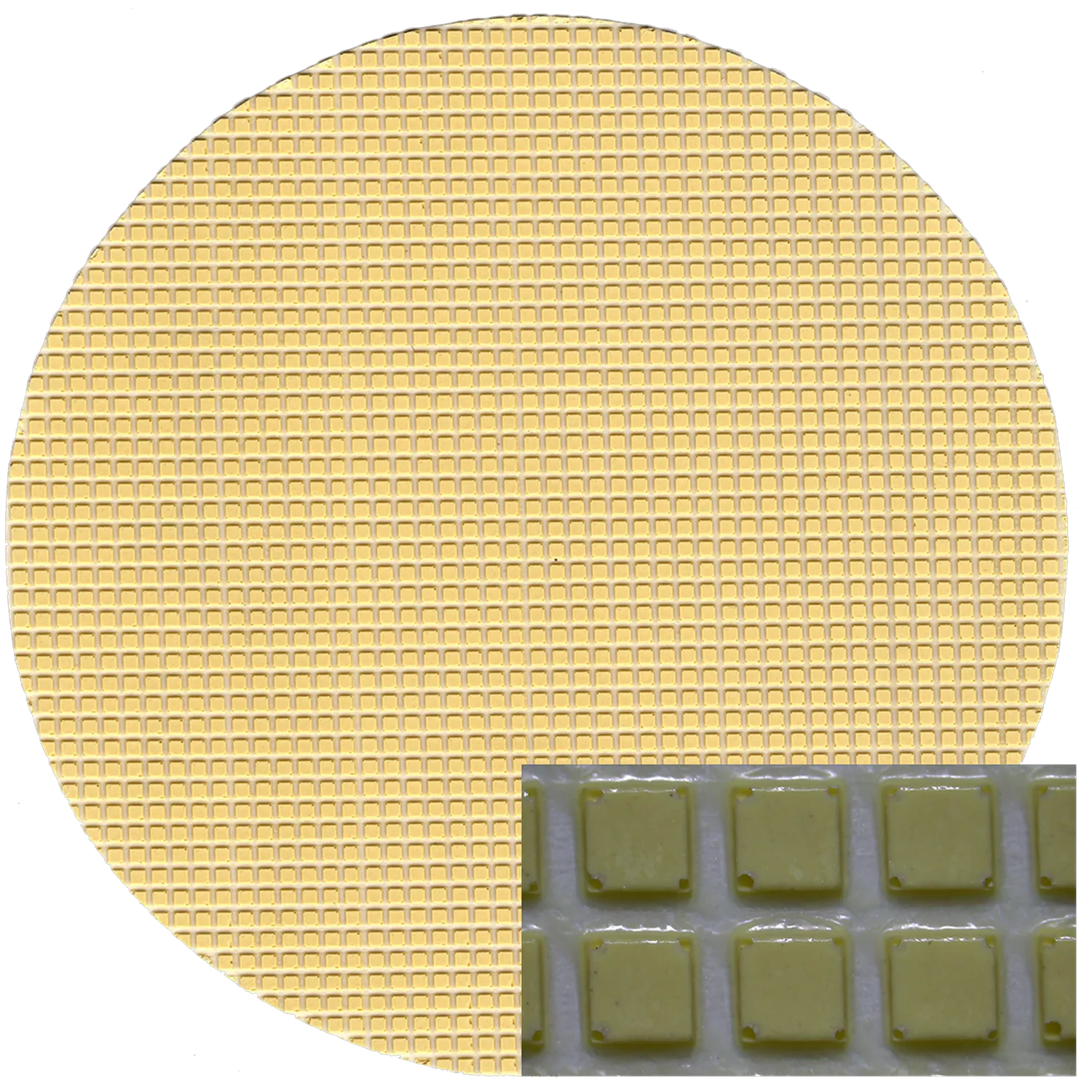 Disco abrasivo de diamante con aglomerante de resina de 8" con respaldo de PSA, 35 micrones, 1/caja, DIA-R035-08-PSA