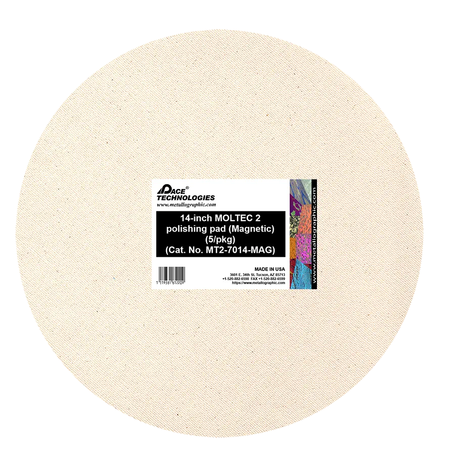 Almohadilla de pulido MOLTEC 2 de 14" con caucho magnético, MT2-7014-MAG