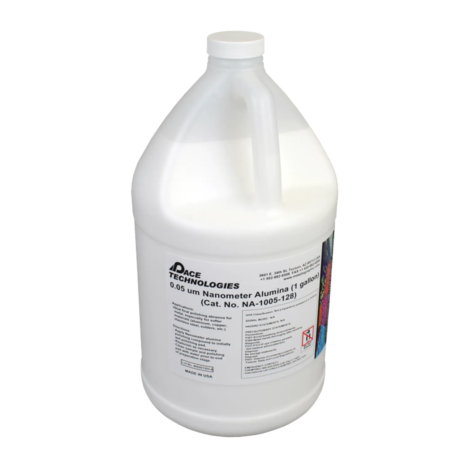 NANÓMETRO Suspensión de alúmina policristalina (pH 10), 0,05 micrones, NA-1005