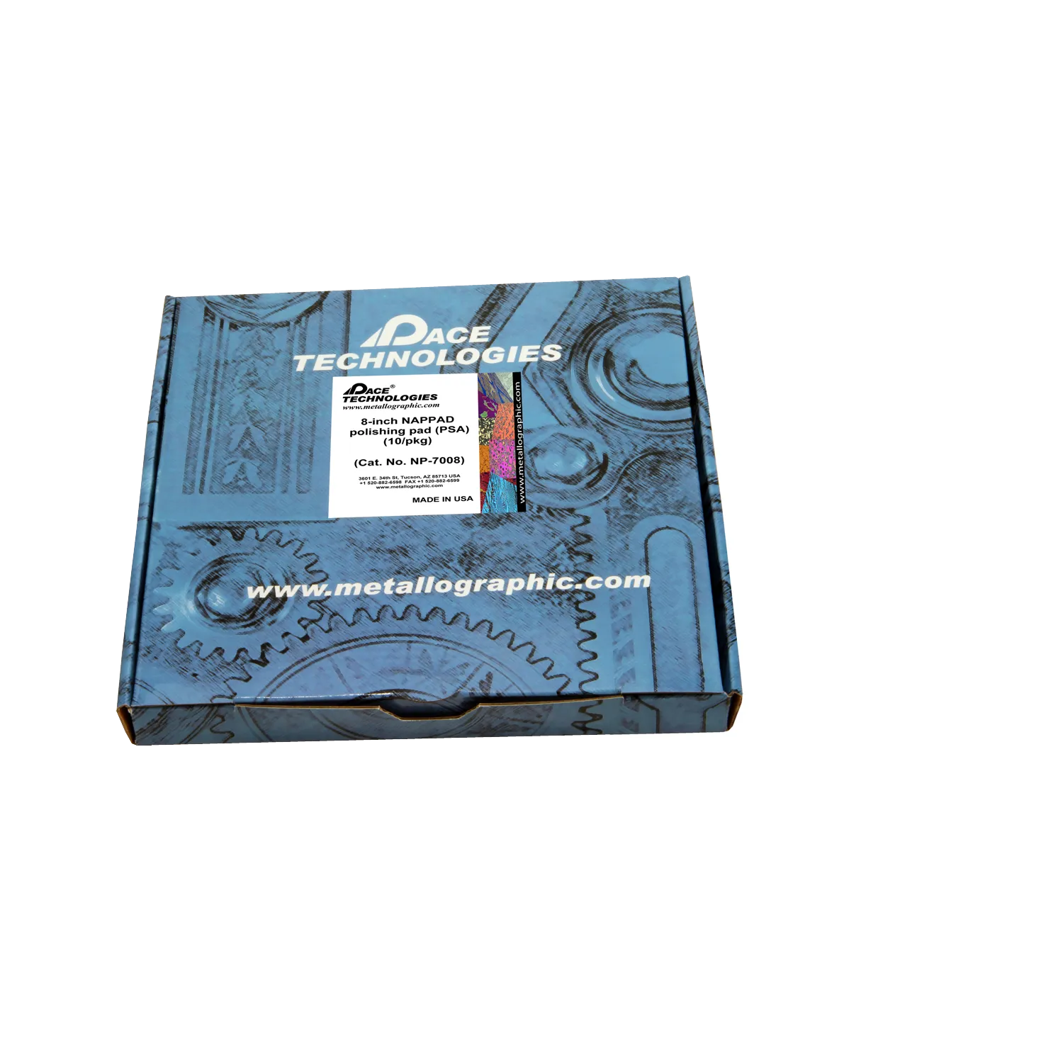 Almohadilla de pulido NAPPAD de 8" con respaldo de PSA, NP-7008