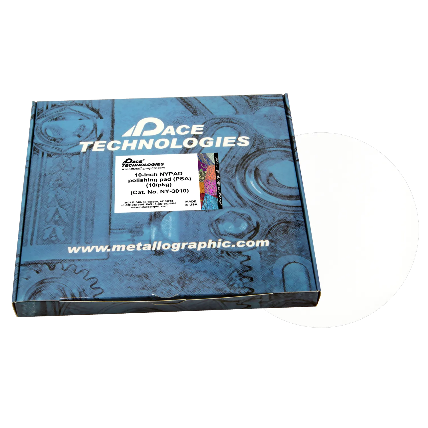 10" NYPAD Polishing Pad with PSA backed, NY-3010