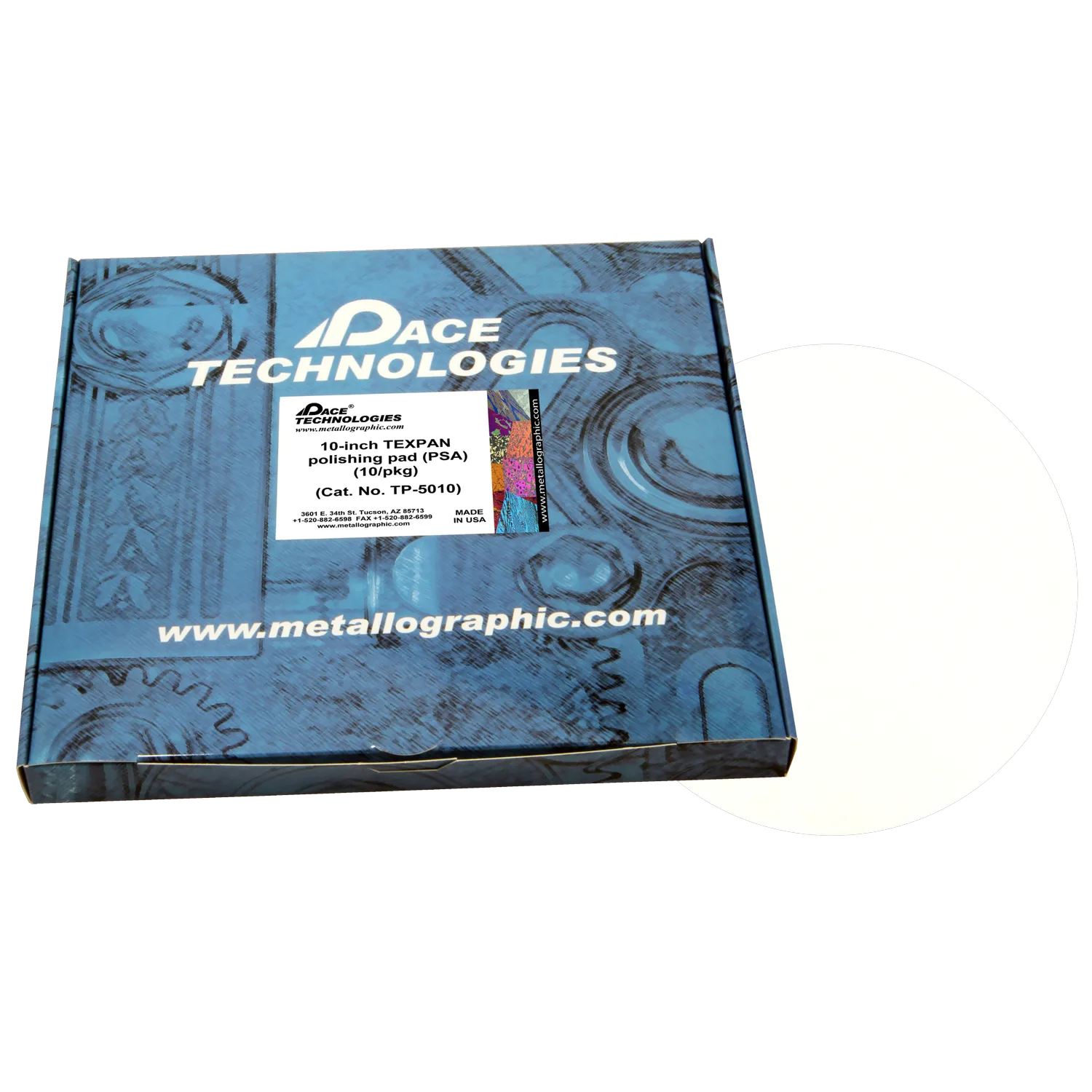 10" TEXPAN Polishing Pad with PSA backed, TP-5010