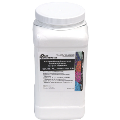 Polvo de alúmina desaglomerada de grado electrónico, 0,05 micrones, ALD-1005-E