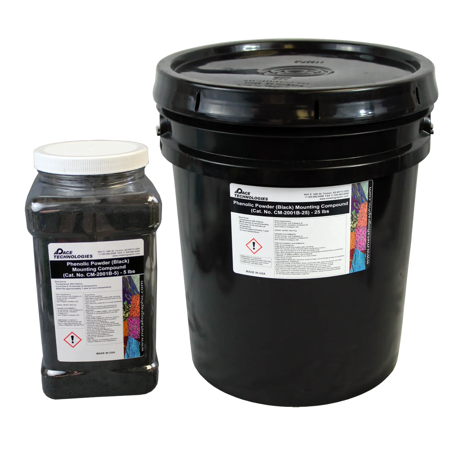 Phenolic Powder Mounting Resin (Black), CM-2001B