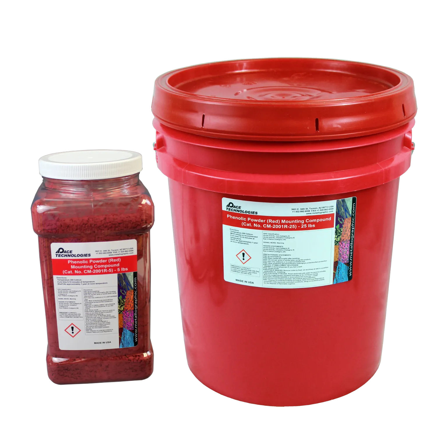 Phenolic Powder Mounting Resin (Red), CM-2001R