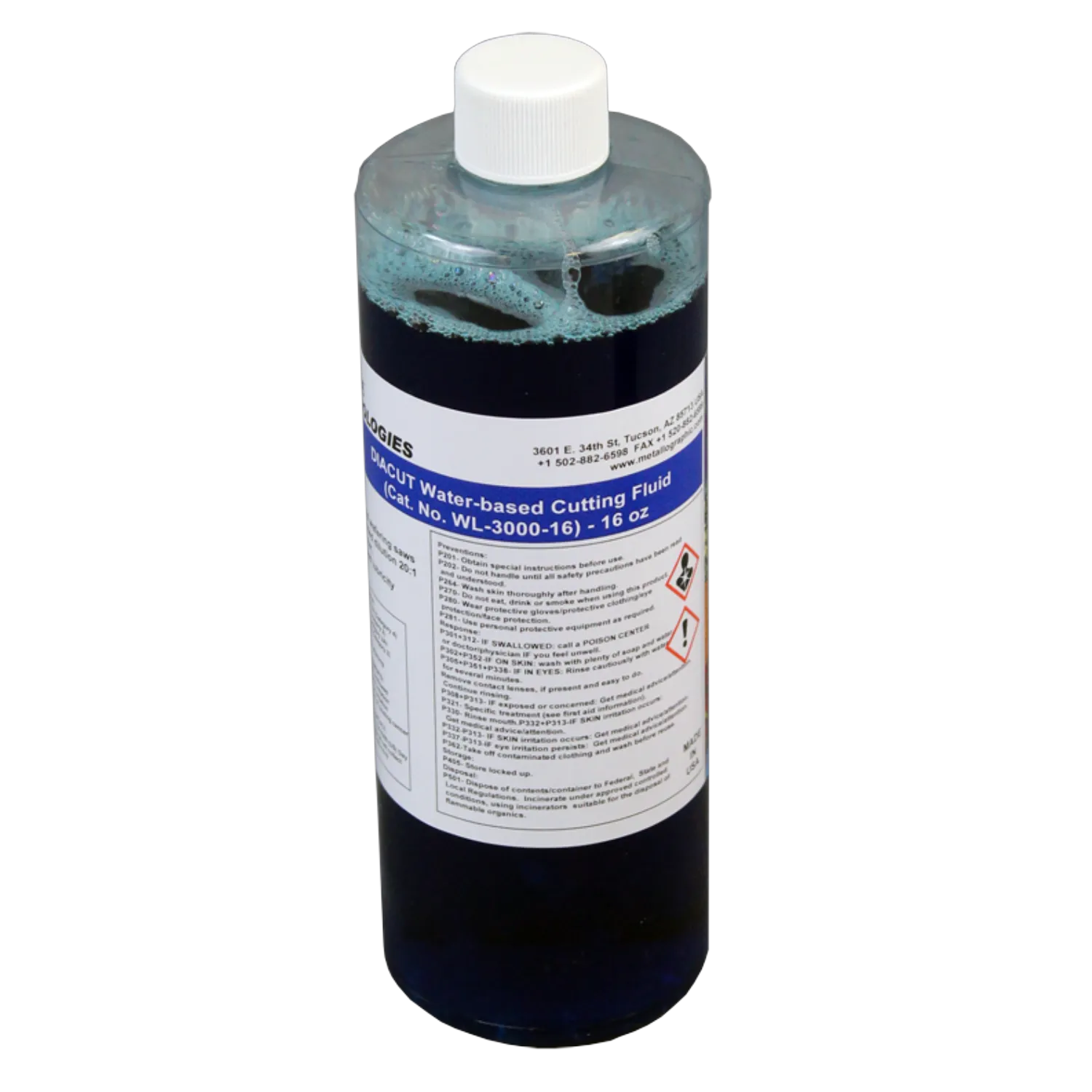 DIACUT Water-Based Diamond Cutting Fluid, 16 or 32 oz, WL-3000-16, WL-3000-32