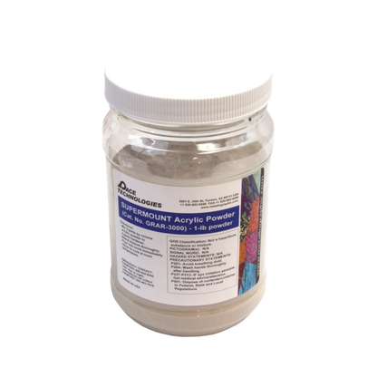 SUPERMOUNT Glass Filled Acrylic Castable Mounting Resin Powder, 1 lb