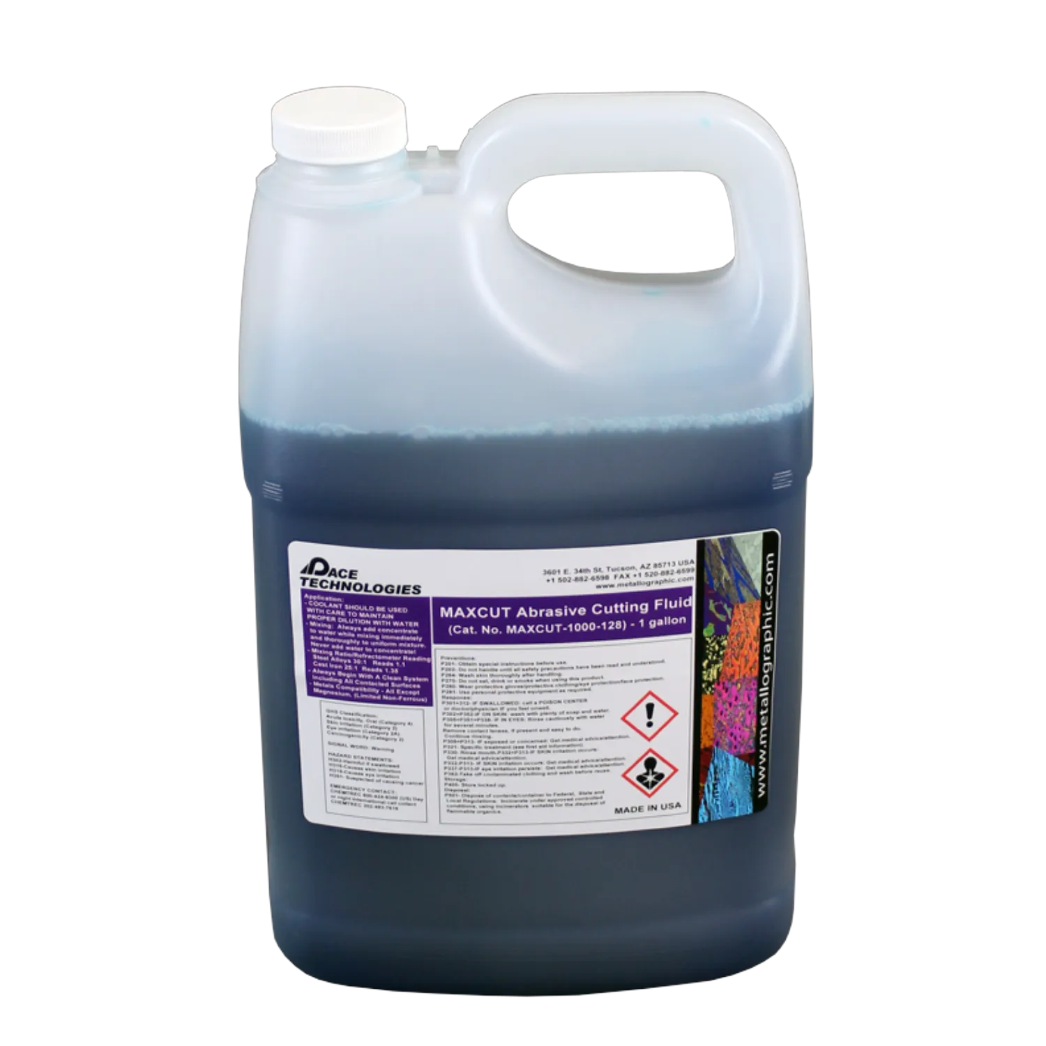 Abrasive Cutting Fluid, 1 gallon, MAXCUT-1000-128