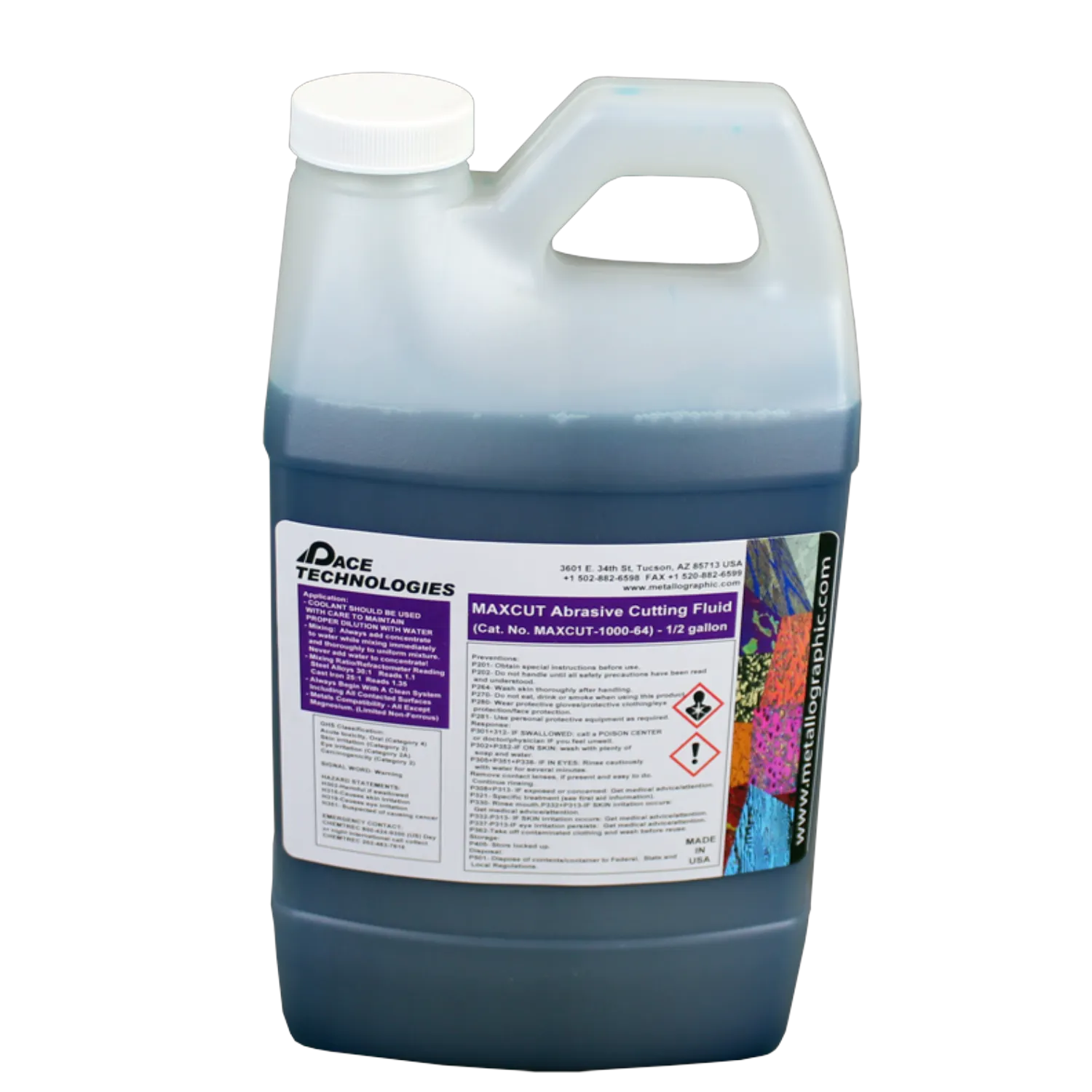 Abrasive Cutting Fluid, 64oz, MAXCUT-1000-64