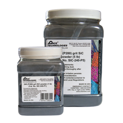 Polvo abrasivo de SiC, grano 240 (P280), SIC-240-P