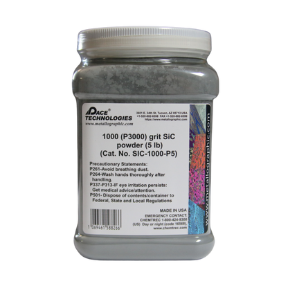 SiC Abrasive Grinding Powder, 1000 (P3000) grit, SIC-1000-P