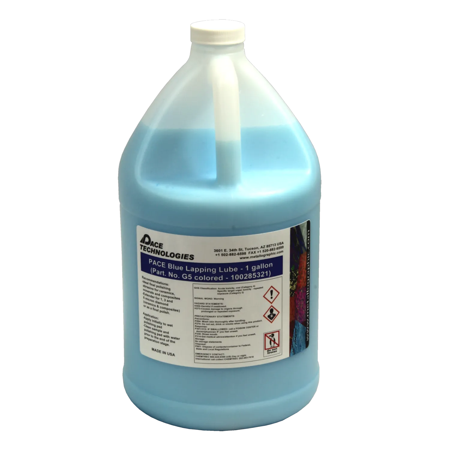 SIAMAT Colloidal Silica Polishing Abrasive, Blue, 0.06 micron, SI-100B